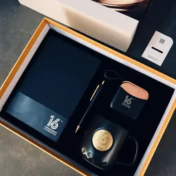Black Notebook, Pen, Power Bank and Mug Gift Set in Rigid Box thumbnail 5