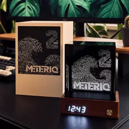 Desk Organizer Gift Set with Digital Clock and Acrylic Cube thumbnail 5
