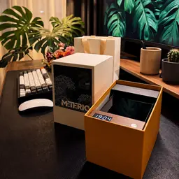 Desk Organizer Gift Set with Digital Clock and Acrylic Cube thumbnail 6
