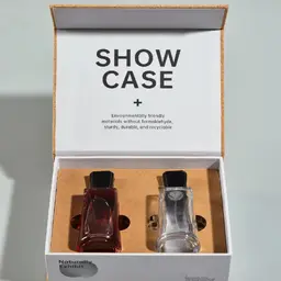 Two-Bottle Glass Gift Set in Cork Rigid Box thumbnail 4