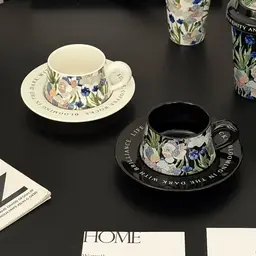 Two Ceramic Tumblers and Two Mugs Gift Set with Floral Pattern thumbnail 3