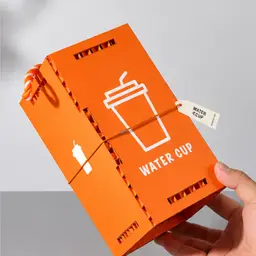 Water Bottle Gift Set in Orange Corrugated Box thumbnail 4