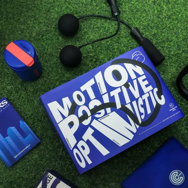 Blue Tumbler, Towel, and Waterproof Tote Bag Gift Set