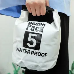 Blue Tumbler, Towel, and Waterproof Tote Bag Gift Set thumbnail 4
