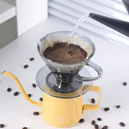 Pour-Over Coffee Brewing Kit with Manual Grinder and Insulated Tumbler thumbnail 5