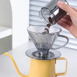 Pour-Over Coffee Brewing Kit with Manual Grinder and Insulated Tumbler thumbnail 4