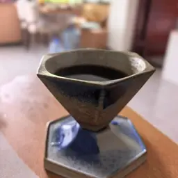 Ceramic Coffee Dripper, Mug and Coasters Set, Multicolor Glaze thumbnail 15