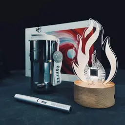 Silver Pen, Tumbler & Decorative Light Gift Set thumbnail 3
