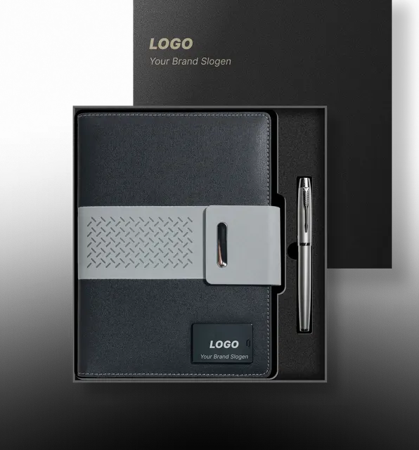 Tech Stationery Set Charging Journal with Power Bank