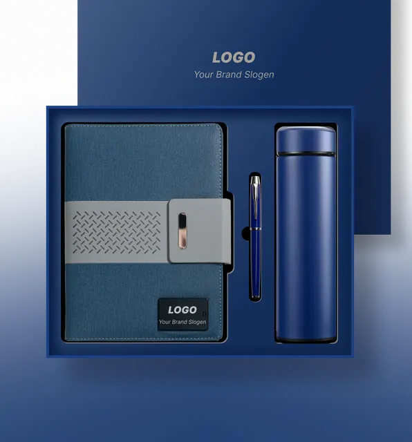 Textured Leather Wireless Charging Notebook for Corporate Gifting