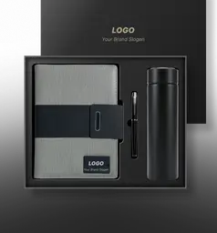 Textured Leather Wireless Charging Notebook for Corporate Gifting thumbnail 3