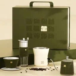 Pour-Over Coffee Gift Set with Gooseneck Kettle, Grinder, Dripper, and Tumbler thumbnail 2