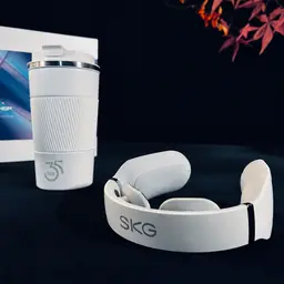 White 400 mL Tumbler, Power Bank and Neck Massager Gift Set thumbnail 4