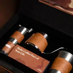 Manual Coffee Grinder, Pour-Over Kettle, and Tumbler Gift Set thumbnail 7