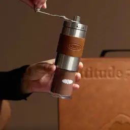 Manual Coffee Grinder, Pour-Over Kettle, and Tumbler Gift Set thumbnail 2