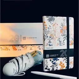 Floral Notebook, Pen and Umbrella Gift Set in Rigid White Box thumbnail 4