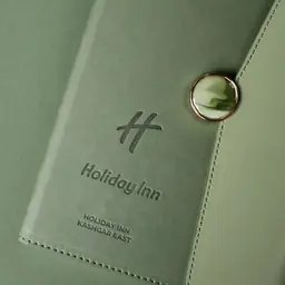 Green Notebook and Metal Pen Gift Set in Rigid Box thumbnail 8