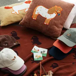 Horse Motif Gift Set with Cap, Keychains, Badges, and Stickers thumbnail 10