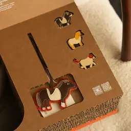 Horse Motif Gift Set with Cap, Keychains, Badges, and Stickers thumbnail 3