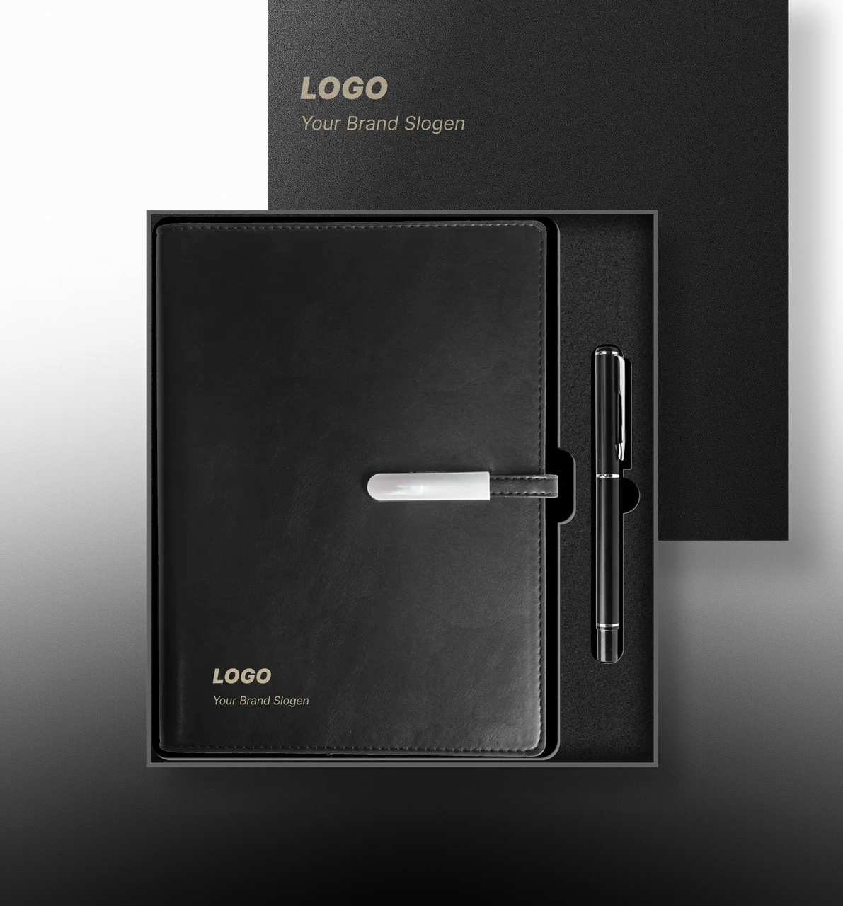 Productive Workday Stationery Set with Structured Business Planner