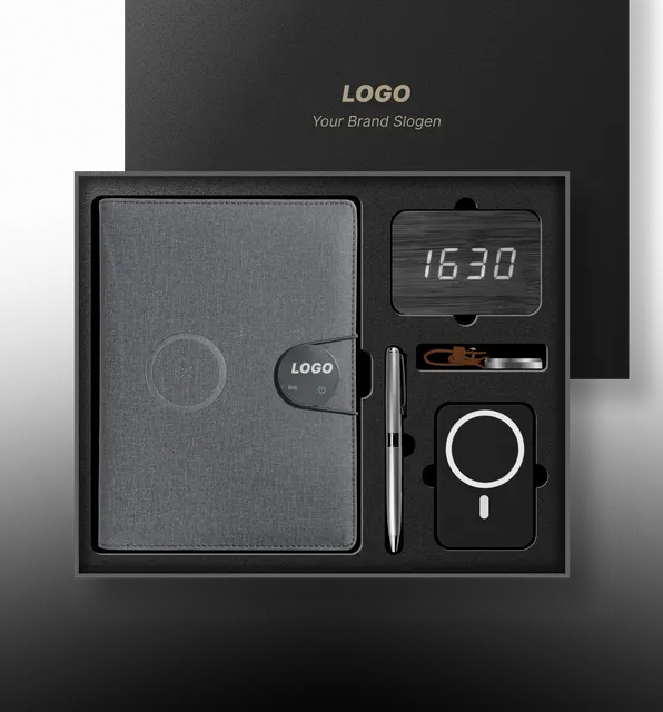 Modern Professional Stationery Set with Built-in Power Bank