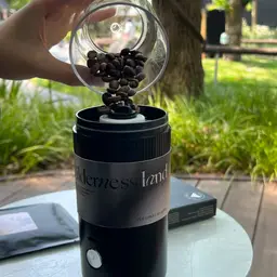 Portable Electric Coffee Grinder and Ceramic Pour-Over Gift Set thumbnail 7