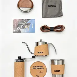 Pour-Over Coffee Kettle, Grinder, Tumbler, and Flask Gift Set thumbnail 2