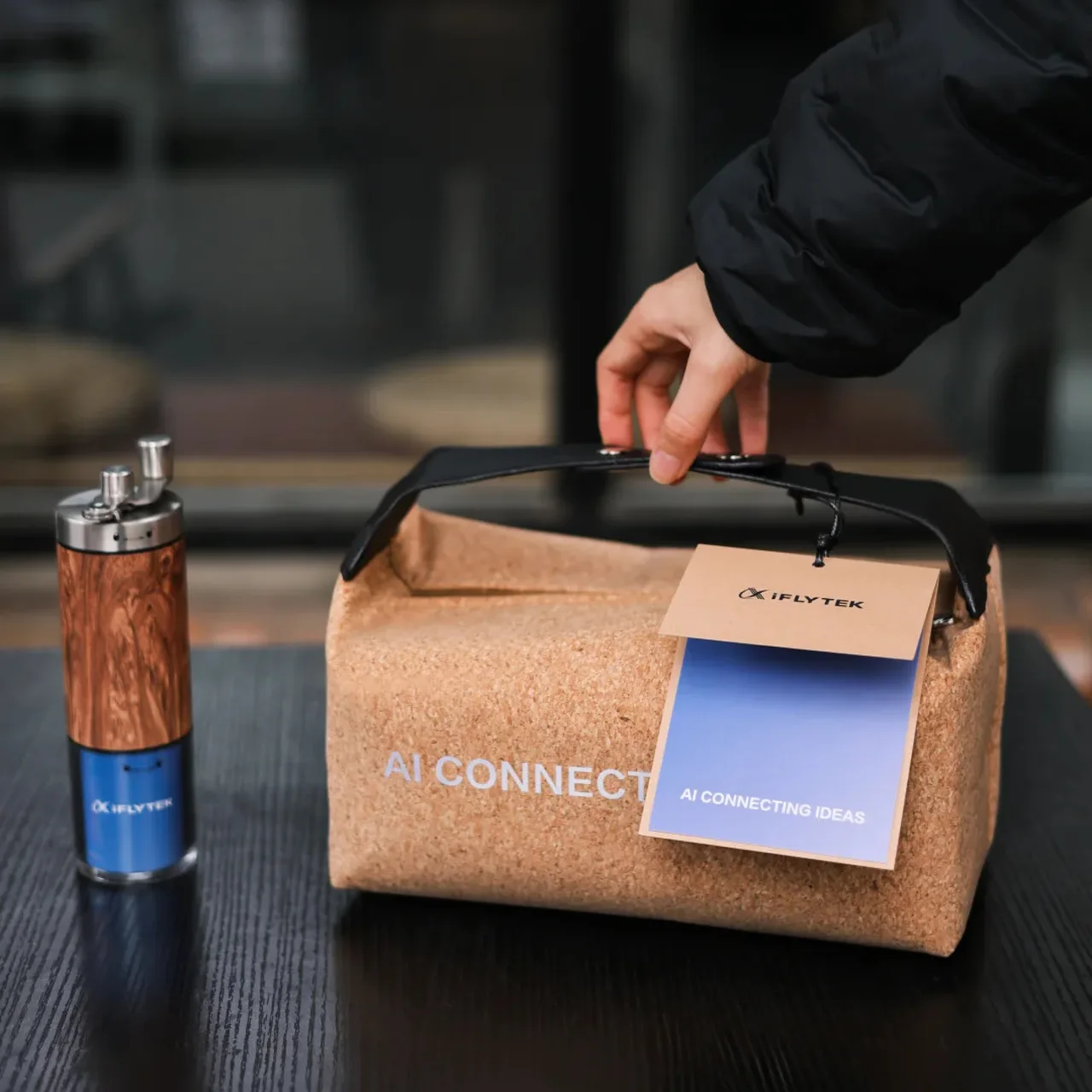 Portable Coffee Gift Set with Grinder, Kettle, and Tumbler