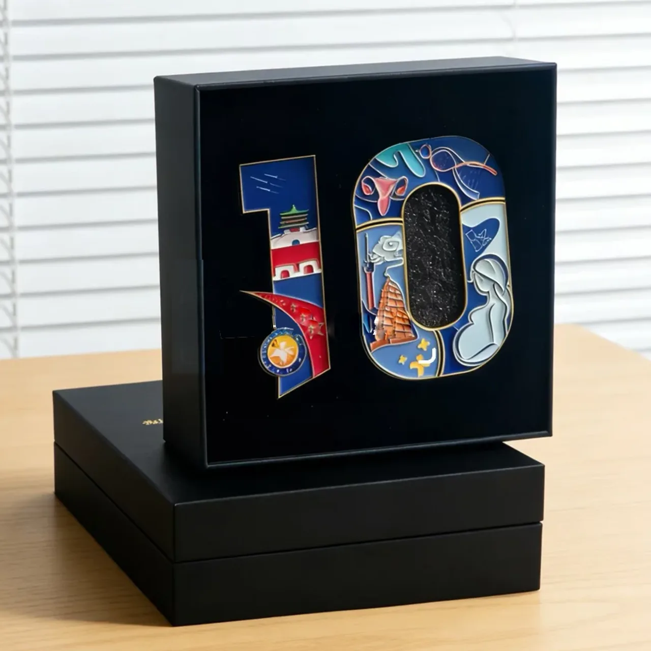 Deluxe Company Anniversary Commemorative Enamel Pin Box
