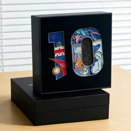 Deluxe Company Anniversary Commemorative Enamel Pin Box thumbnail 1
