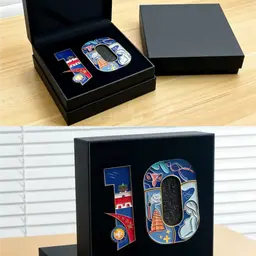 Deluxe Company Anniversary Commemorative Enamel Pin Box thumbnail 2