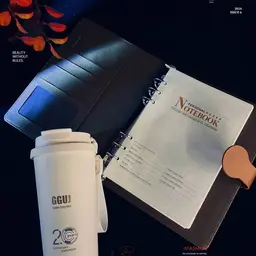 White Notebook and Tumbler Gift Set with Rigid Box thumbnail 5