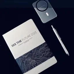 Silver A5 Notebook, Power Bank and Metal Pen Gift Set thumbnail 4