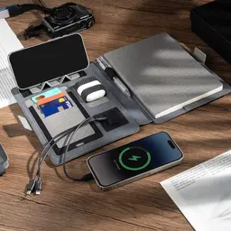 Luxury Smart Charging Journal with Integrated Power Bank thumbnail 5