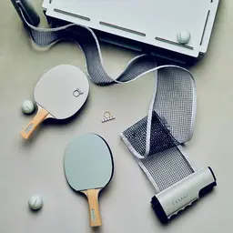 Table Tennis Gift Set with 2 Paddles, 3 Balls, and Net thumbnail 4