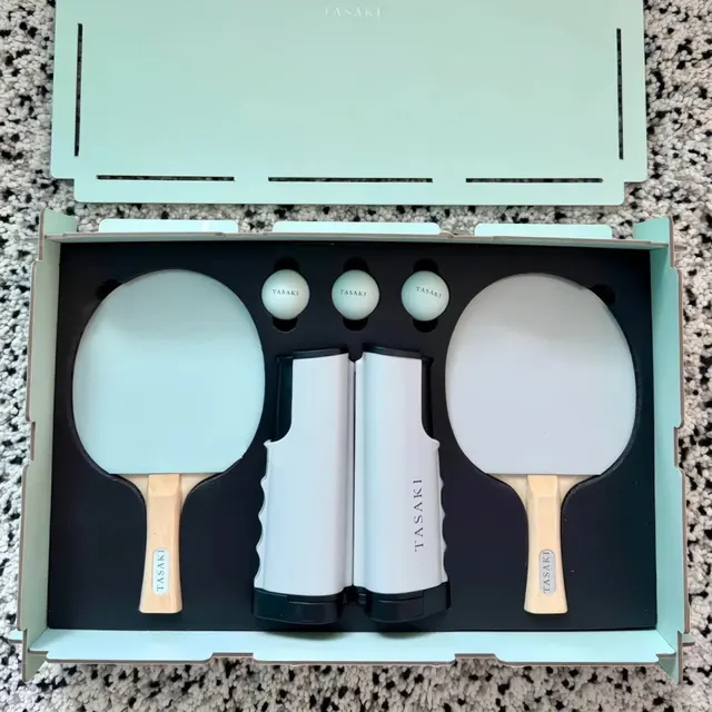 Table Tennis Gift Set with 2 Paddles, 3 Balls, and Net corporate gift set