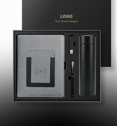 Premium Soft-Touch Leather Notebook with Integrated Wireless Charge thumbnail 2