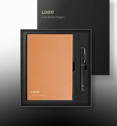 Classic Leather Bound Notebook Gift Set for Office Executives thumbnail 2