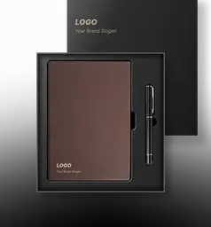 Classic Leather Bound Notebook Gift Set for Office Executives thumbnail 3