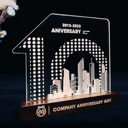 Commemorative Night Light Ornament with Wood Base thumbnail 2