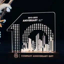 Commemorative Night Light Ornament with Wood Base thumbnail 5