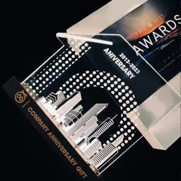Commemorative Night Light Ornament with Wood Base thumbnail 3