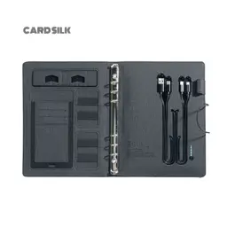 Premium Leatherette Charging Notebook Set for Corporate Branding thumbnail 7
