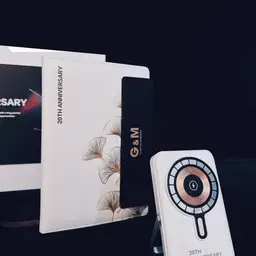 A5 Leather Notebook, Pen & Wireless Charger Handheld Fan Gift Set thumbnail 5