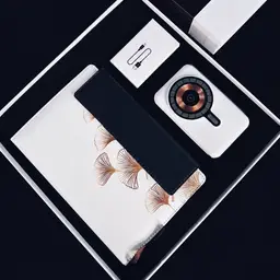 A5 Leather Notebook, Pen & Wireless Charger Handheld Fan Gift Set thumbnail 2