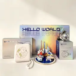 Blue Metal Badge Set with Desk Organizer, Mug, Power Bank, and Fan thumbnail 3