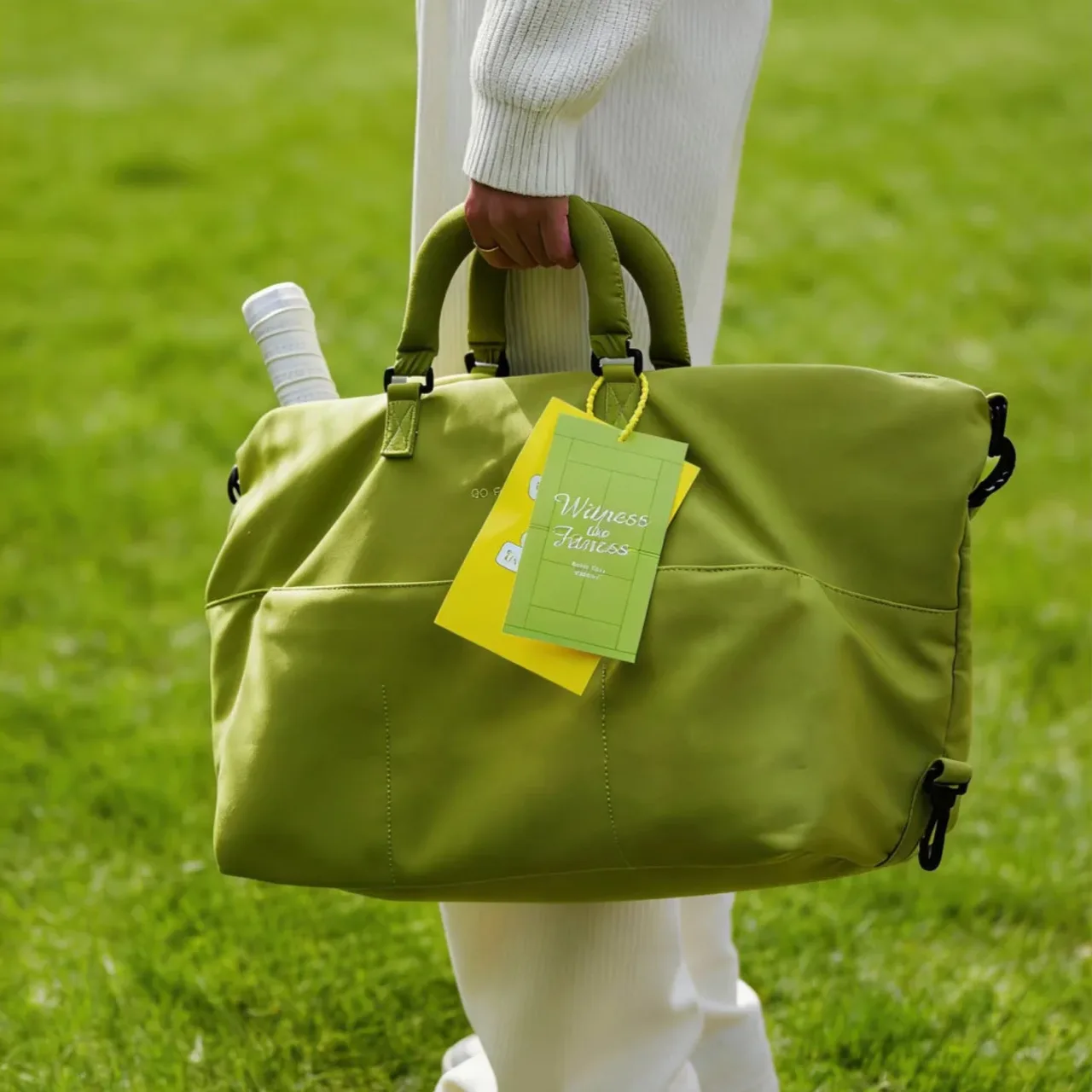 Green Tote Bag, Tumbler & Snack Pouch Gift Set — View 1
