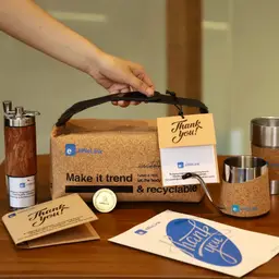 Manual Coffee Grinder, Pour-Over Kettle, and Tumbler Gift Set with Badge thumbnail 10