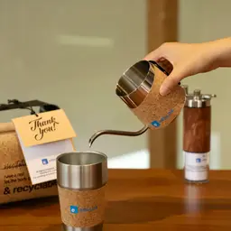 Manual Coffee Grinder, Pour-Over Kettle, and Tumbler Gift Set with Badge thumbnail 8