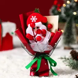 Traditional Christmas Celebration Gift Box with Festive Holiday Decorations thumbnail 5